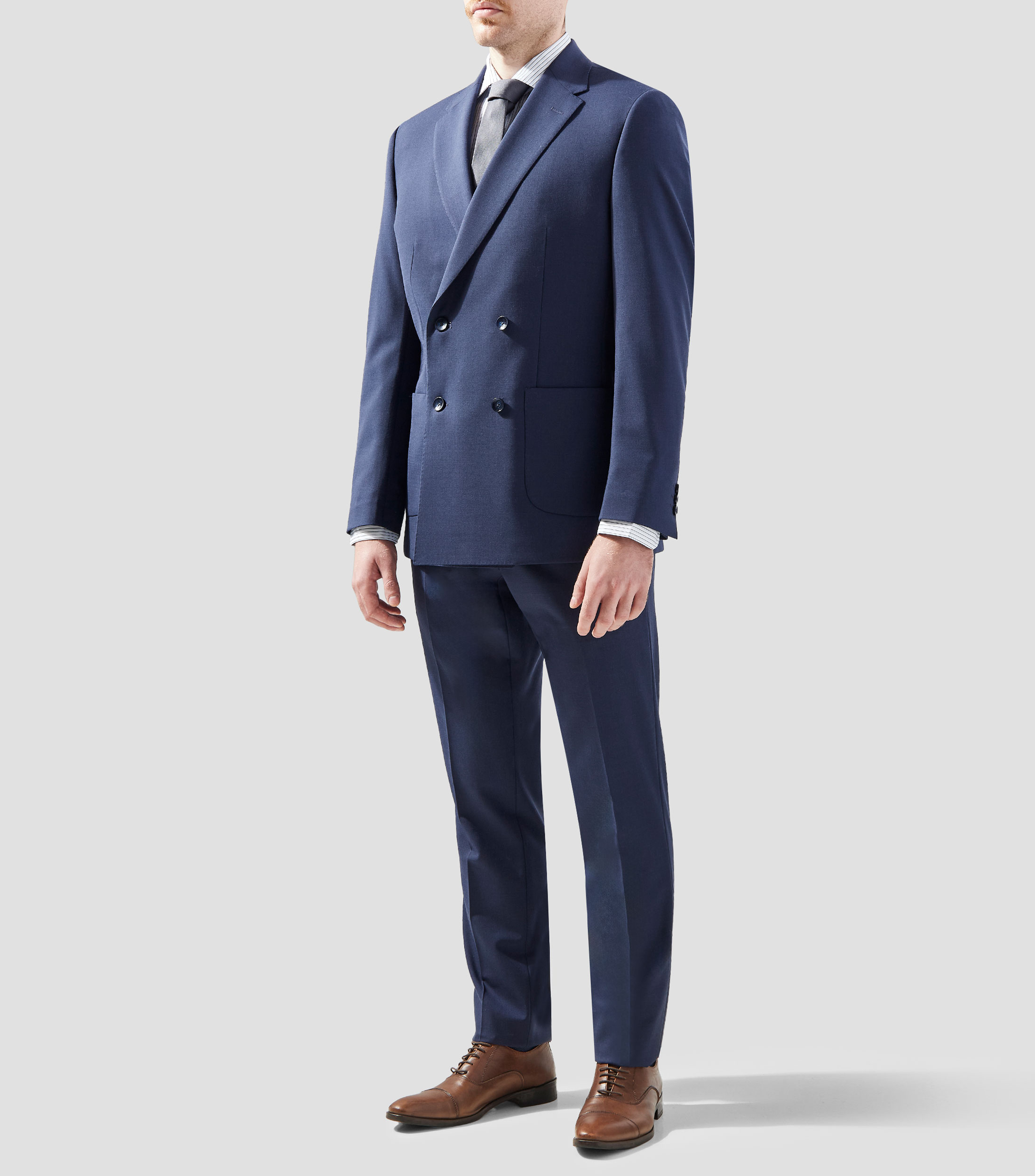 Traje slim solido Hombre